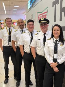 Alumni all whom fly for regional airlines either Endeavor or Delta